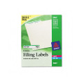 Self-Adhesive Laser/Ink Jet File Folder Labels, Green Border, 1500/Box