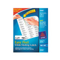 Ink Jet Mailing Labels, 1 x 2-5/8, White, 3000/Box