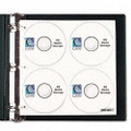 CD/DVD Refillable D-Ring Binder Kit, Holds 80 Disks, Black