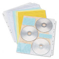 Two-Sided CD/DVD Pages for Three-Ring Binder, 10/Pack
