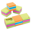 Mini Cubes, 2 x 2, Assorted Ultra Colors, 3 400-Sheet Pads/Pack