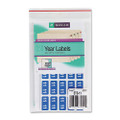 Year 2011 End Tab Folder Labels, 1/2 x 1, Blue, 250/Pack