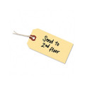 Shipping Tag w/Reinforced Eyelet, Paper/Twine, 4-3/4 x 2-3/8, Manila, 1000/Pack