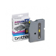 TX Tape Cartridge for PT-8000, PT-PC, PT-30/35, 1/2w, Black on Yellow ...