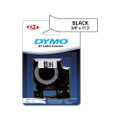 D1 Flexible Nylon Label Maker Tape, 3/4in x 12ft, Black on White