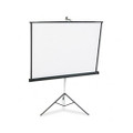 Portable Tripod Projection Screen, 60 x60, Matte White Screen/Black Steel Case