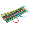 Cable Ties, 6-3/8 Length, Assorted Colors, 50 Ties/Pack