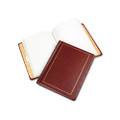 Looseleaf Minute Book, Red Leather-Like Cover, 125 Pgs, 8-1/2 x 11
