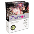 Fireworx Colored Paper, 24lb, 8-1/2 x 11, Lightning Lime, 500 Sheets/Ream
