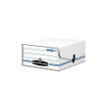 Liberty Binder-Pak File Box, Letter, Fileboard, 11 x 12 x 5, White/Blue
