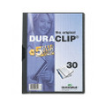 Duraclip Clear Front Vinyl Report Cover, 30-Sheet Capacity, Graphite