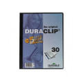 Duraclip Clear Front Vinyl Report Cover, 30-Sheet Capacity, Navy Blue