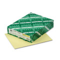 Exact Index Card Stock, 110 lbs., 8-1/2 x 11, Canary, 250 Sheets/Pack