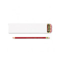 Col-Erase Pencil with Eraser, Scarlet Red Lead/Barrel, Dozen