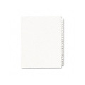 Avery-Style Legal Side Tab Dividers, 25-Tab, 1-25, Letter, White, 25/set