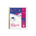 Write-On Index Dividers, 5 Erasable Laminated Multicolor Tabs, WE, 5/set