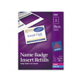 White Name Badge Inserts for Laser Printers, 300 3 x4 Inserts/box