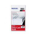 Daily Employee Time Card, 2-Side Printed, 4-1/4 x 7, 100/pad