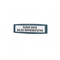 Plastic Partition Additions Nameplate, 9w x 2-1/2h, Graphite