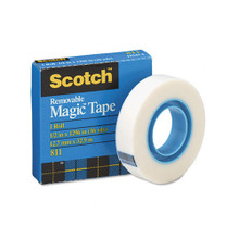 Scotch Removable Tape, 1/2" X 36 Yards, 1" Core - The ArmyProperty Store