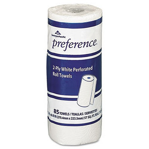 Tork Handi-Size Perforated Kitchen Roll Towel, 2-Ply, 11 X 6.75, White, 120/Roll, 30/Carton - View #7