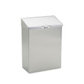 Wall Mount Convertible Sanitary Napkin Receptacle, 8wx4dx11h, Stainless Steel
