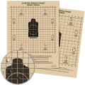 25-Meter Zeroing Target, Standard, NSN 7530-01-544-9471, 8.5x11 Inches, Paper, Water Resistant (100-Pack)