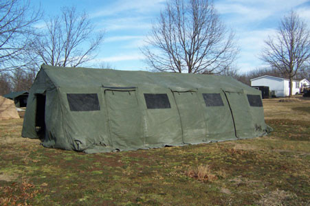 Shelter, Base-X, 307, 18'x35' - NSN 8340-01-533-1691, 8340