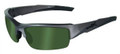 Wiley-X CHANGEABLE VALOR Polarized Smoke Green/Metallic Silver, P/N: CHVAL04