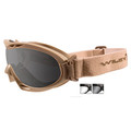 Wiley-X GOGGLES NERVE, Smoke Grey - Clear/Tan, P/N: R-8051T