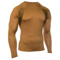 Engineered Fit Shirt-LS Crew Neck, Coyote Tan, Size Small, 84BS04CT-SM