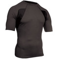 Engineered Fit Shirt-SS Crew Neck, Black, Size Large, 84BS05BK-LG