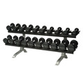 TKO 10 PAIR DUMBBELL RACK WITH SADDLES, 822CDR-B