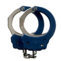 Restrains, Identifier Chain Handcuffs, Steel, Blue, P/N 56104
