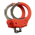 Hinge Handcuffs, Identifier, Steel, Orange, P/N 56116