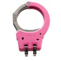 Hinge Handcuffs, Identifier, Steel, Pink, P/N 56181