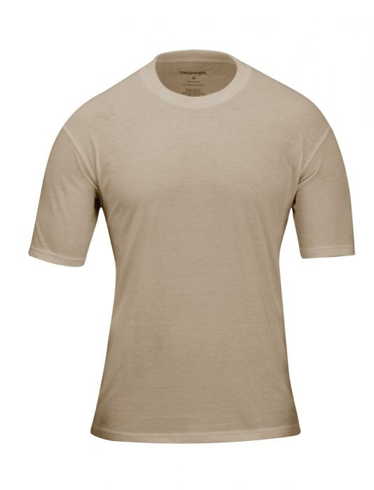 3-Pack) T-Shirt, Tan 499, NSN 8415-01-630-5528, Large, for OCP 