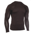 Engineered Fit Shirt-LS Crew Neck, Black, Size Small