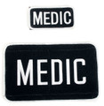 Medic Patch, Green on Black, with Hook & Loop, 2.5" x 5.5", 90IN03GB