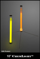 Cyalume 10-inch Yellow 2-hour Chemlights, NSN 6260-01-445-3938 (6-Pack)