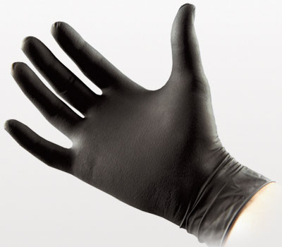 GLOVES, BLACK NITRILE - XLARGE (Box of 90), NSN 6515-01-515-0190