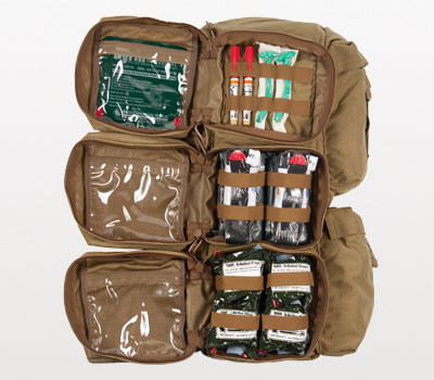 Warrior Aid & Litter Kit (WALK), Coyote Brown, NSN 6545-01-587