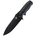 Benchmade Nimravus 4.5" 154CM Steel Plain Blade, Black Aluminum Handles