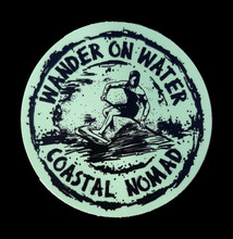 Wander on Water UV sticker.