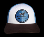 Dog and Paddle patch trucker hat.