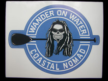 Coastal Nomads Wander on Water UV sticker