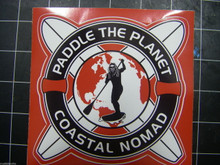 Paddle the Planet sticker {red}