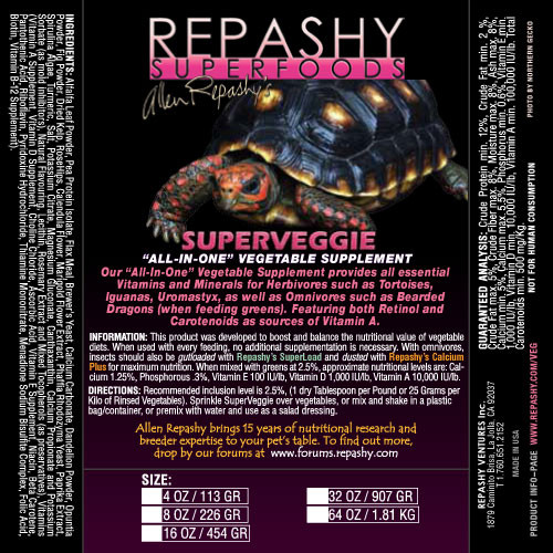 Repashy SuperVeggie Supplement For Sale at TortoiseSupply