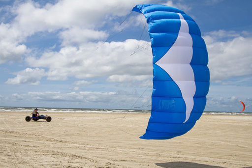 HQ Alpha Power Kite on a Buggy