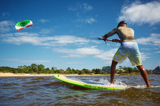 Using a Hydra II Trainer Kite to Paddle Board